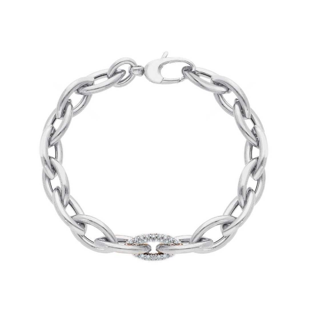 Bracciale in oro bianco 750/ooo con diamante naturale