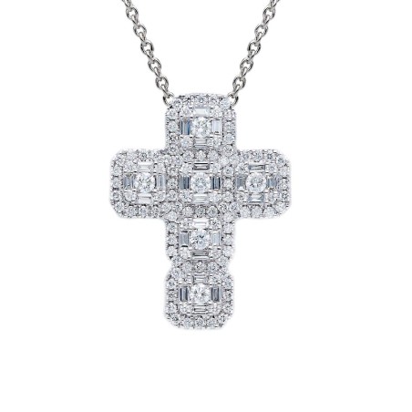 Girocollo in oro bianco 750/ooo con diamante naturale