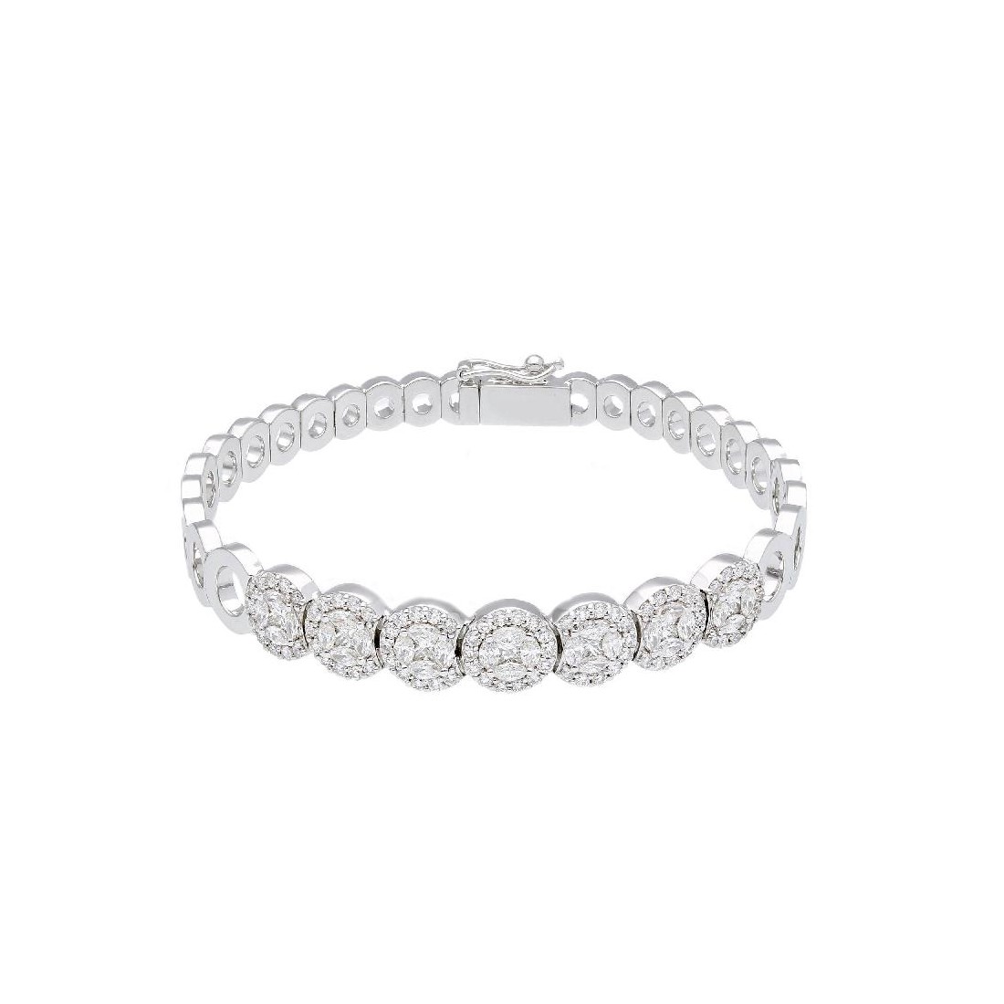 Bracciale in oro bianco 750/ooo con diamante naturale