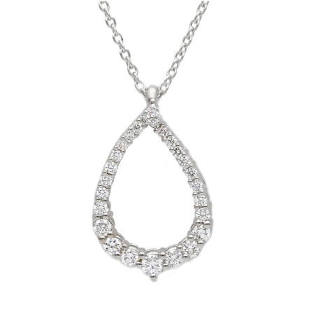 Girocollo in oro bianco 750/ooo con diamanti naturali