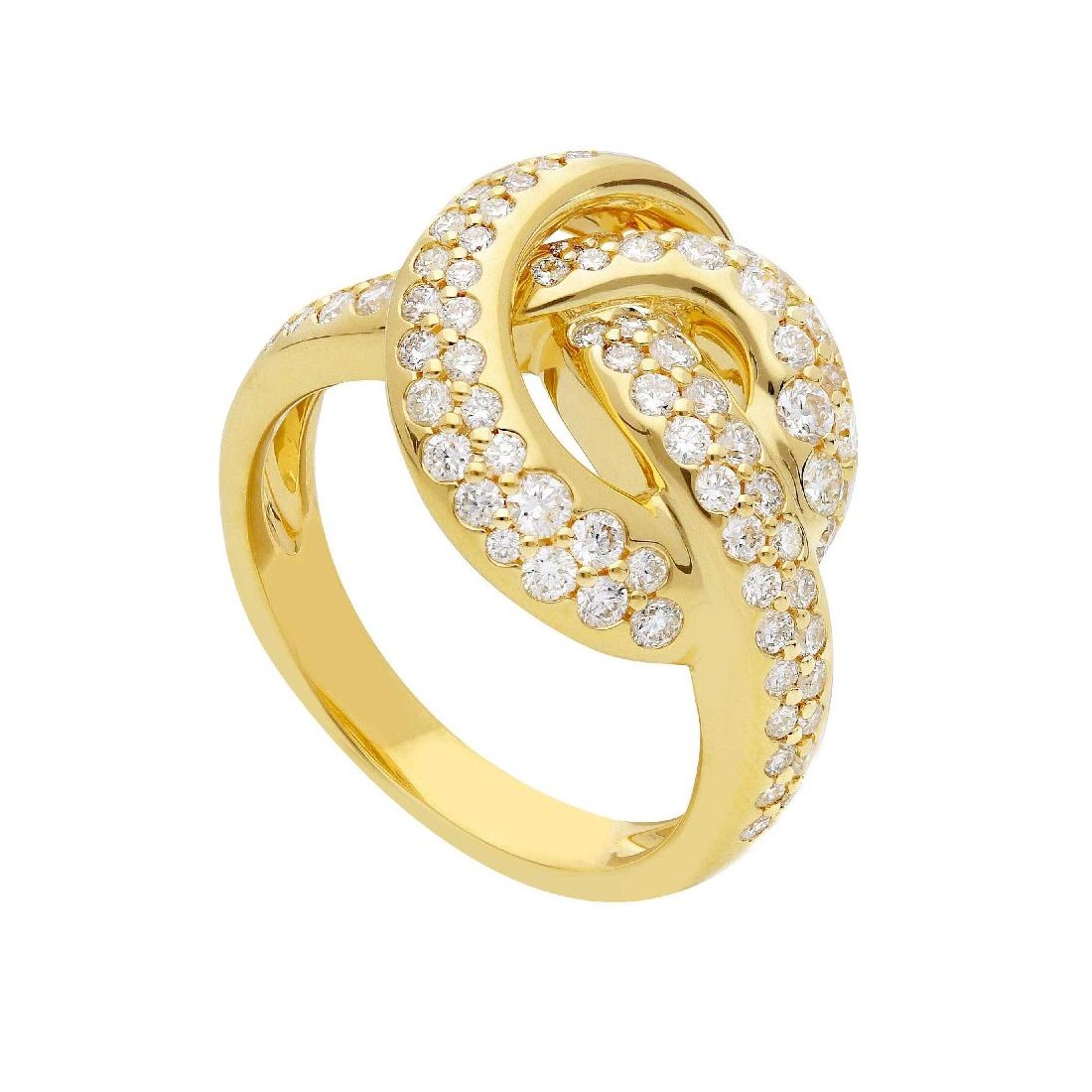Anello in oro giallo 750/ooo con diamante naturale