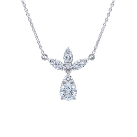 Girocollo in oro bianco 750/ooo con diamante naturale