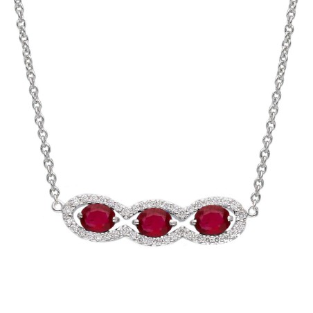 Girocollo in oro bianco 750/ooo con diamante naturale