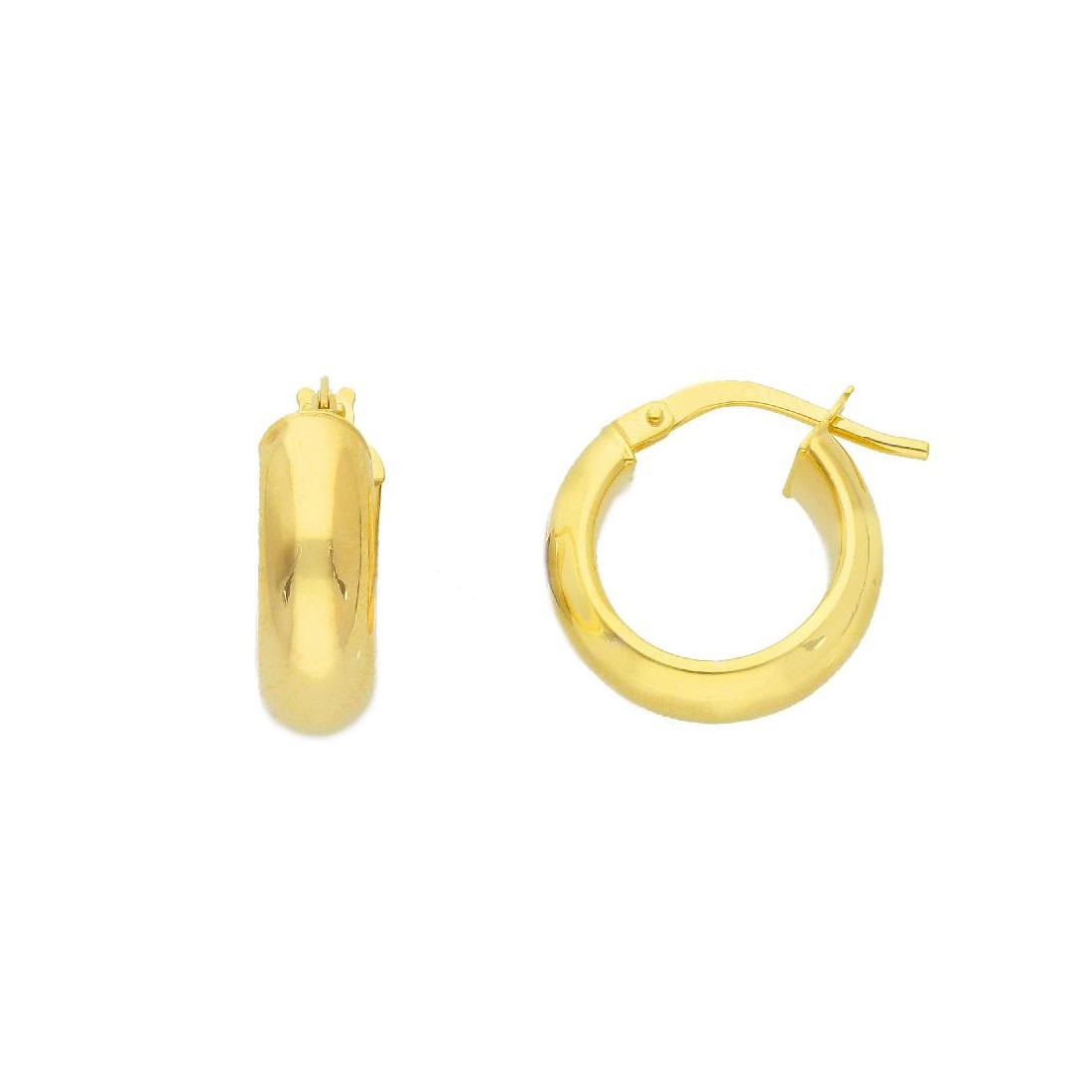 Orecchini cerchio in oro giallo 375/ooo