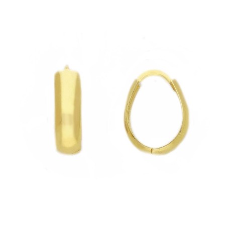 Orecchini cerchio in oro giallo 375/ooo