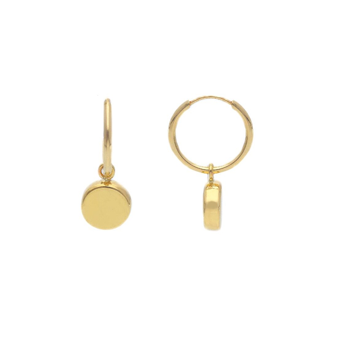 Orecchini pendenti in oro giallo 375/ooo