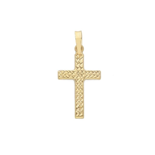 Ciondolo in oro giallo 375/ooo con croce