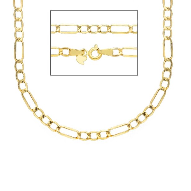 Catena alternata in oro giallo 375/ooo