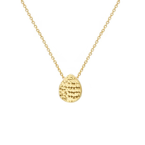 Girocollo in oro giallo 375/ooo con goccia