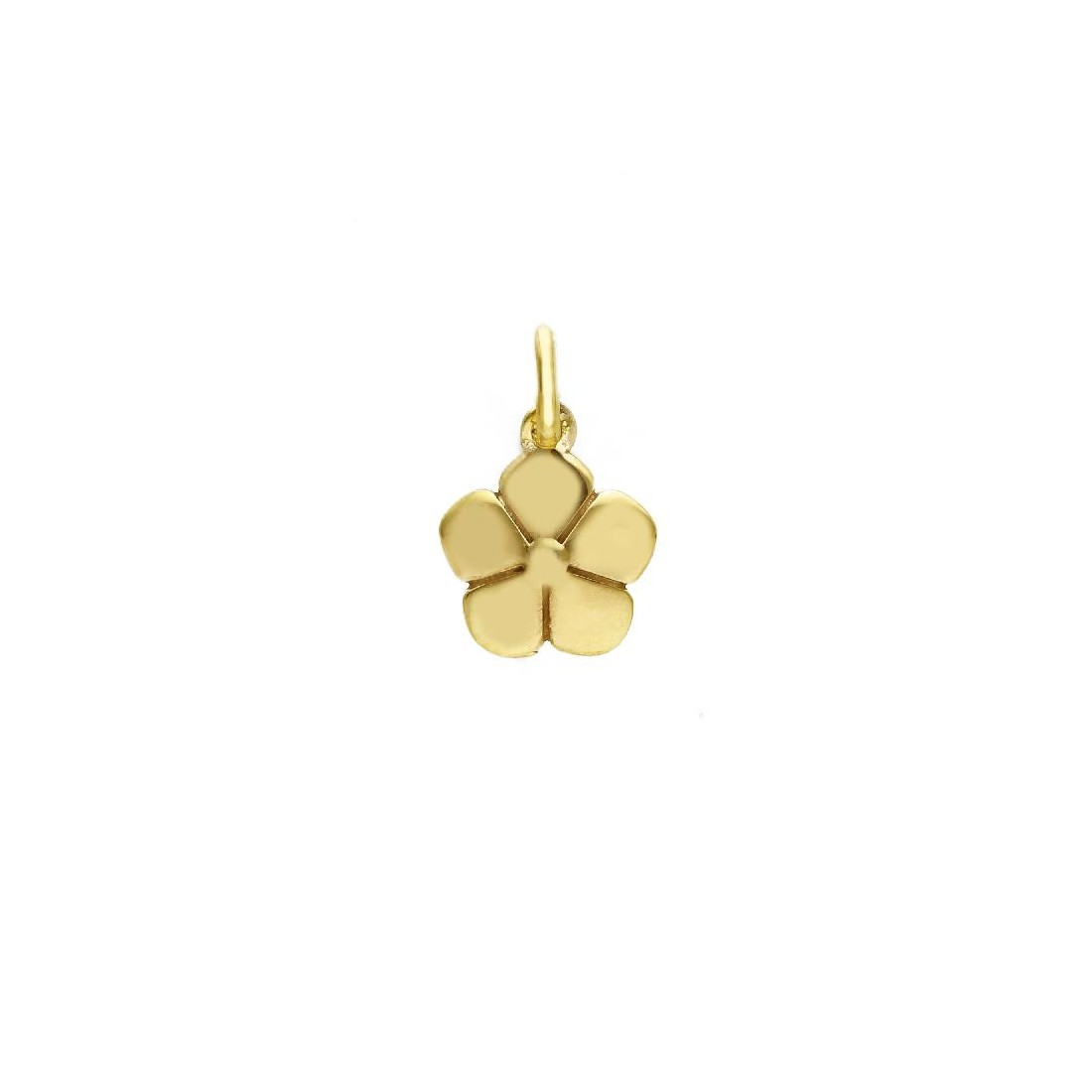 Ciondolo in oro giallo 375/ooo con fiore