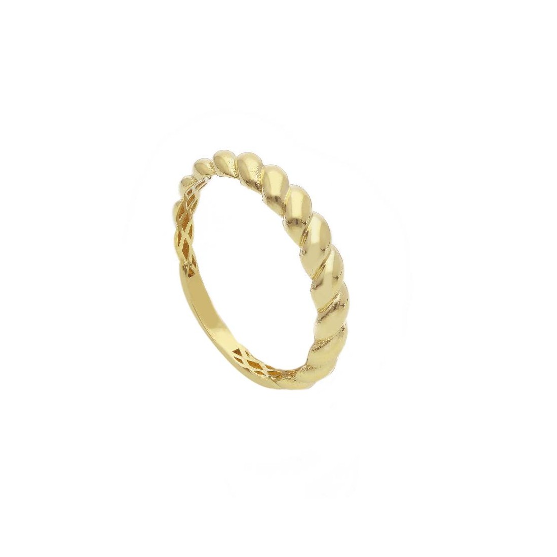 Anello fedina in oro giallo 375/ooo