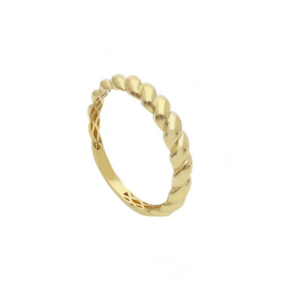Anello fedina in oro giallo 375/ooo
