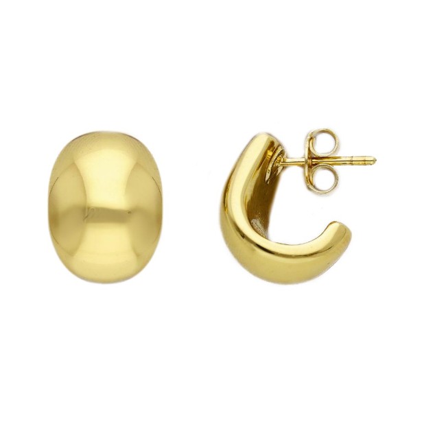 Orecchini lobo in oro giallo 375/ooo