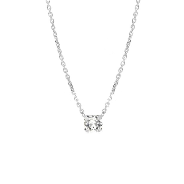 Girocollo punto luce in argento 925/ooo e zirconia cubica
