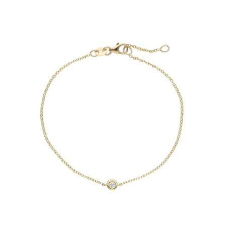 Bracciale in oro giallo 750/ooo con diamante naturale