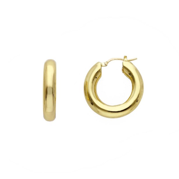 Orecchini cerchio in oro giallo 375/ooo