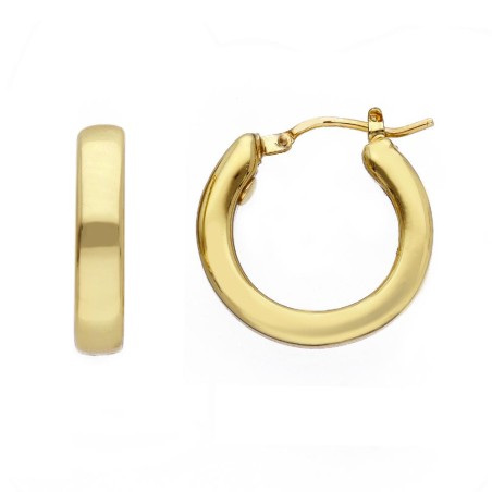 Orecchini cerchio in oro giallo 375/ooo