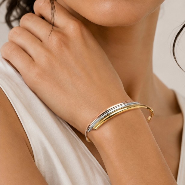 Bracciale in oro tre colori 750/°°°