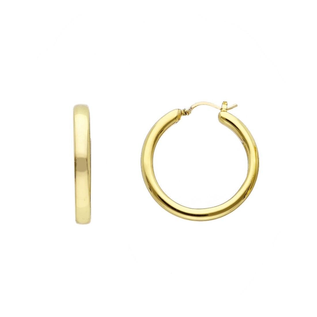 Orecchini cerchio in oro giallo 375/ooo
