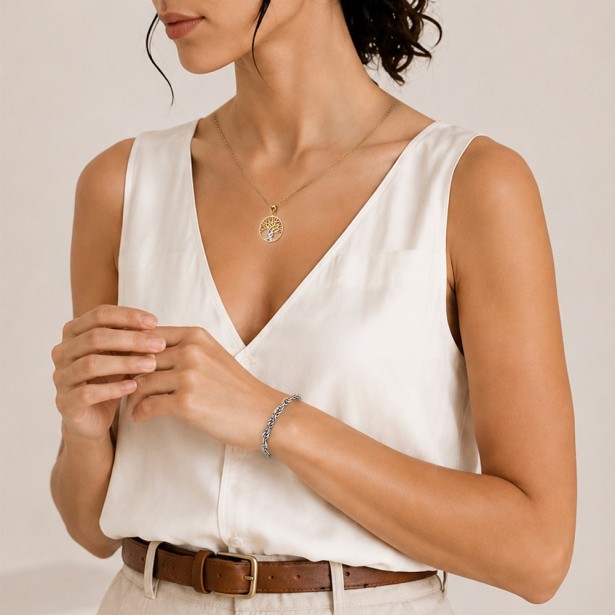 Bracciale in oro bianco 750/ooo