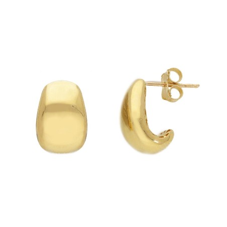 Orecchini lobo in oro giallo 375/ooo