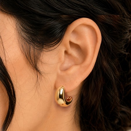 Orecchini lobo in oro giallo 375/ooo