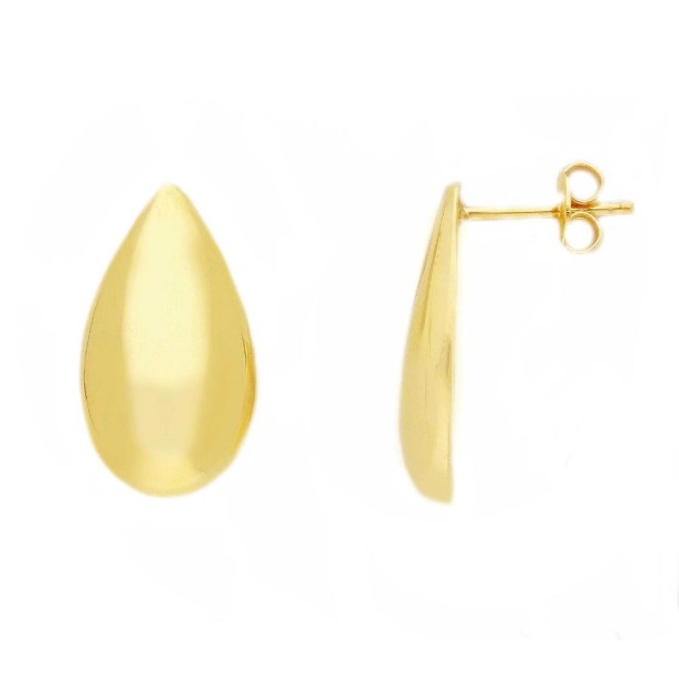 Orecchini lobo in oro giallo 375/ooo