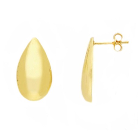 Orecchini lobo in oro giallo 375/ooo
