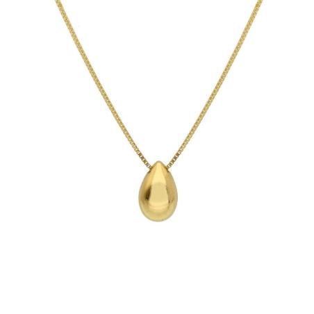 Girocollo in oro giallo 750/ooo con goccia