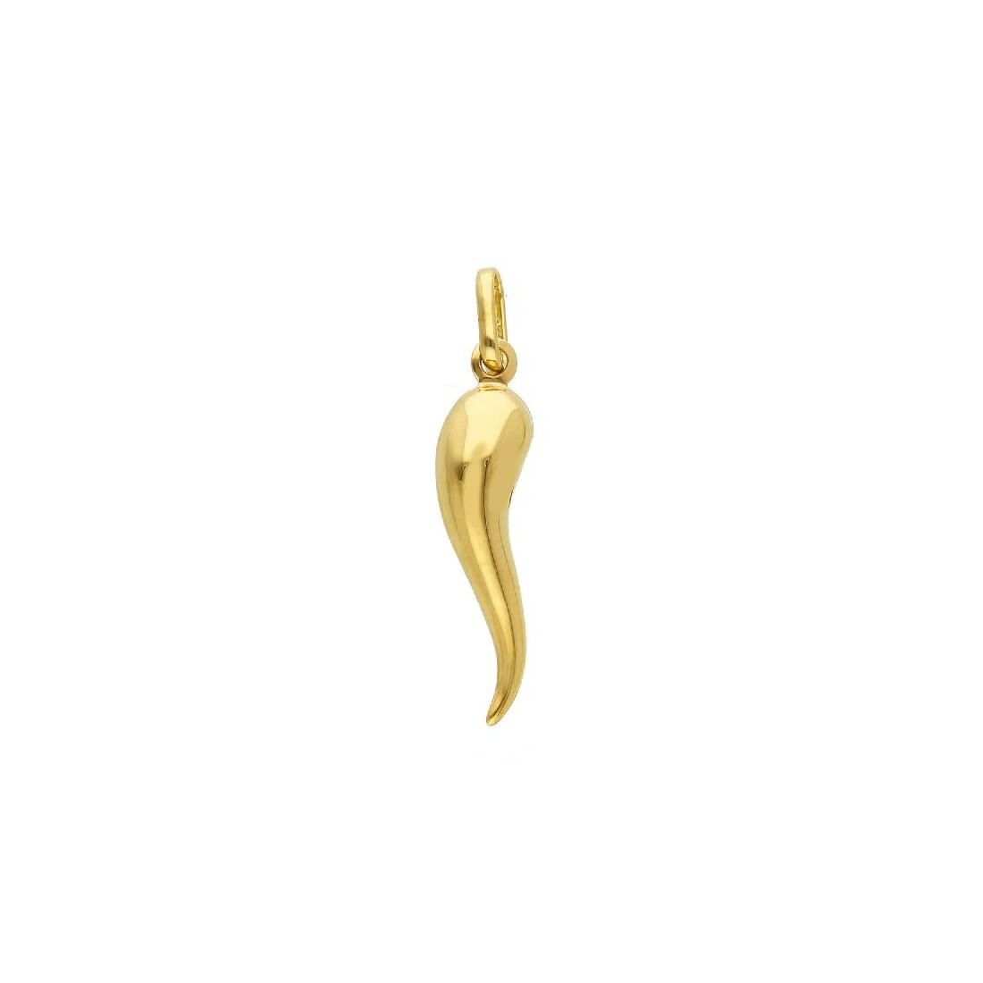 Ciondolo in oro giallo 375/ooo con cornetto