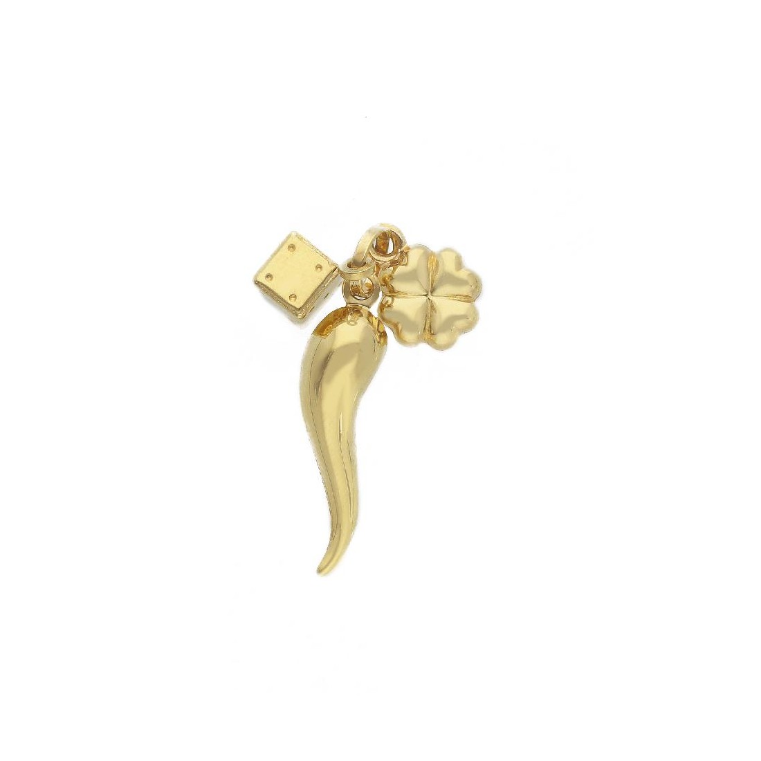 Ciondolo in oro giallo 375/ooo con corno