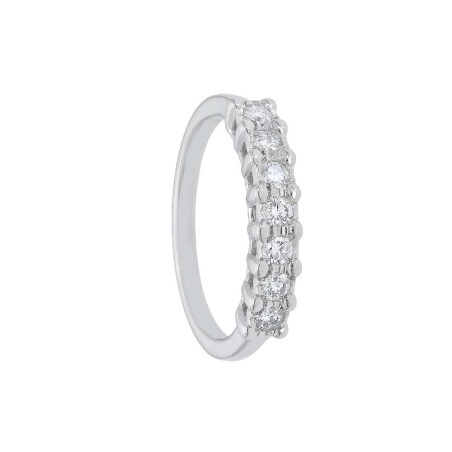 Anello riviere in oro bianco 750/ooo e diamante