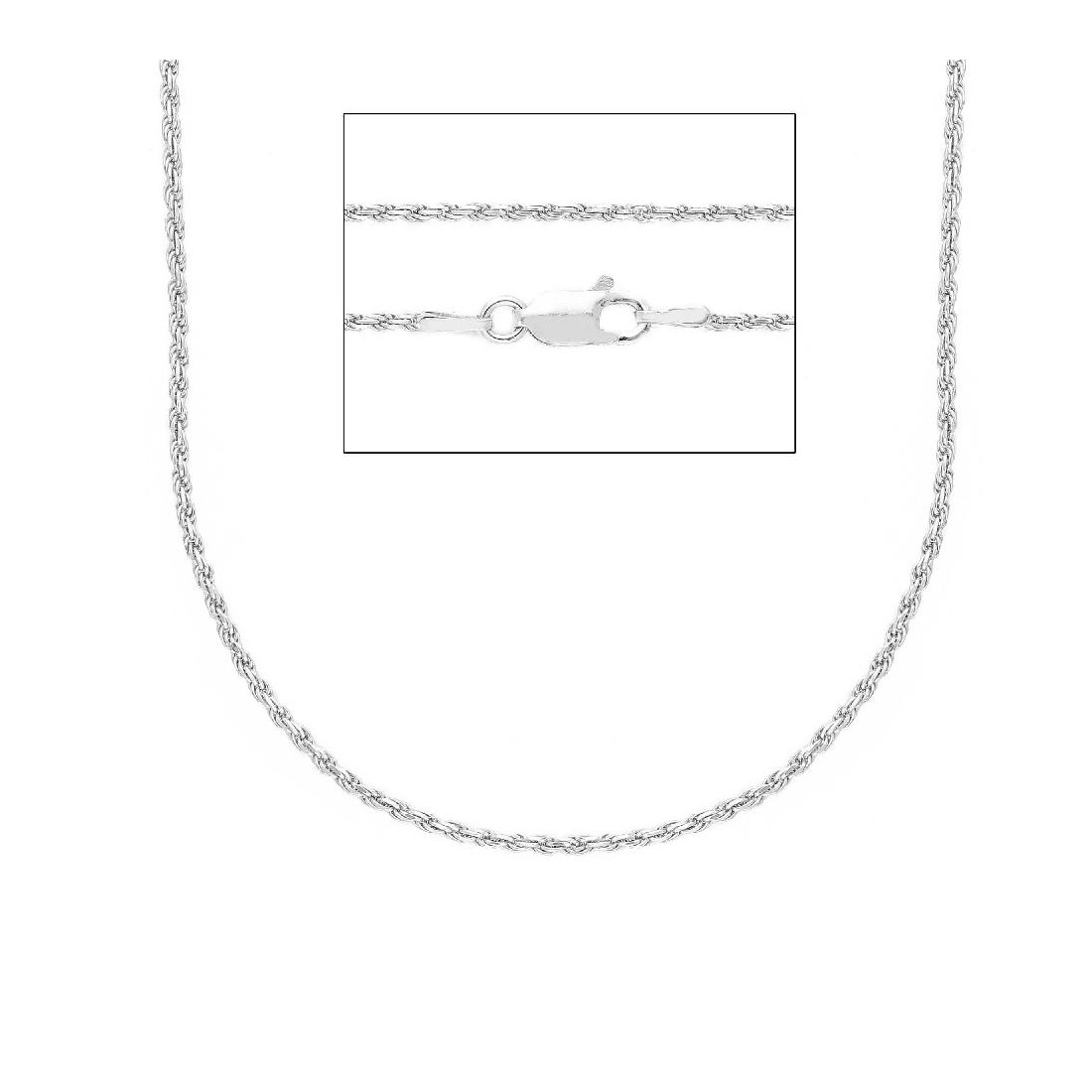 Catena corda in argento 925/ooo
