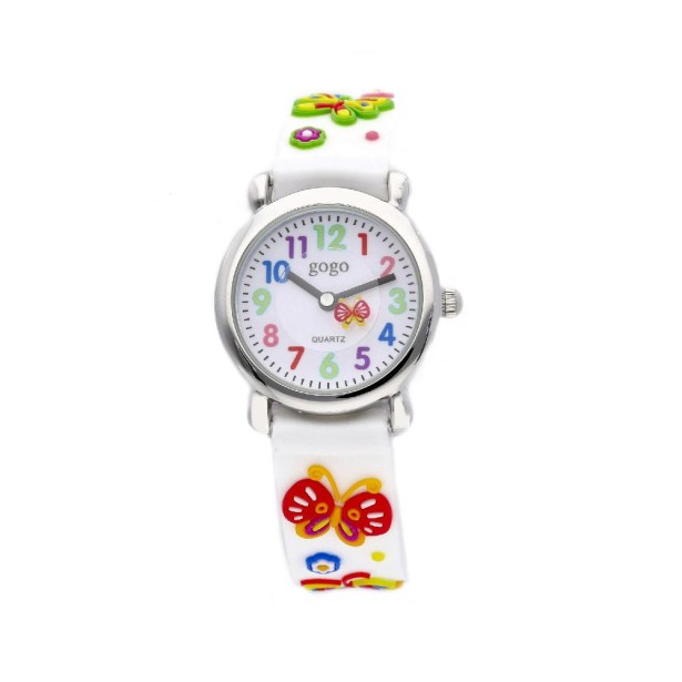 Orologio in acciaio e gomma con unicorno