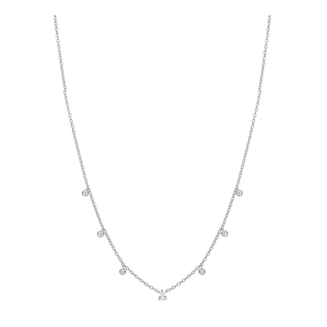 Girocollo in argento 925/ooo e zirconia cubica