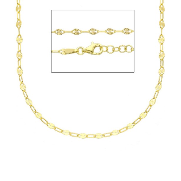 Girocollo catena in argento dorato 925/ooo
