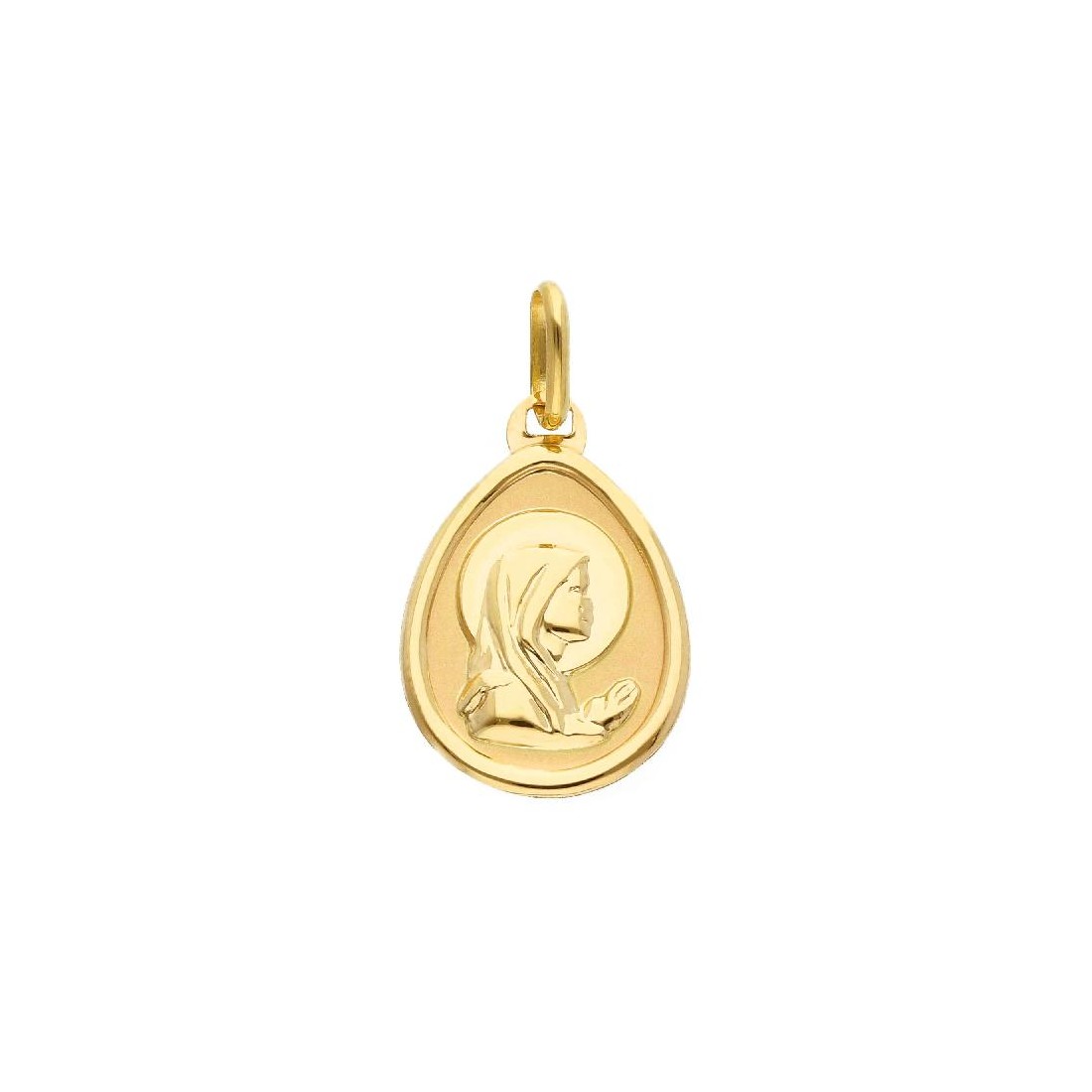 Medaglia in oro giallo 375/ooo con Madonna