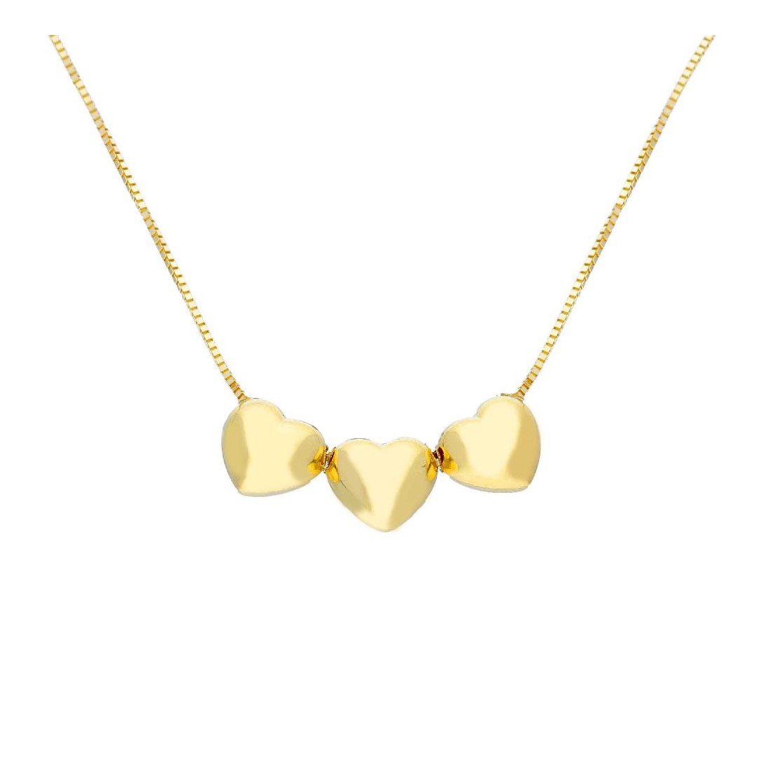 Girocollo in oro giallo 375/ooo con cuore