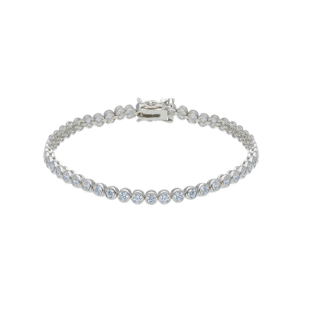 Bracciale tennis in argento 925/ooo e zirconia cubica