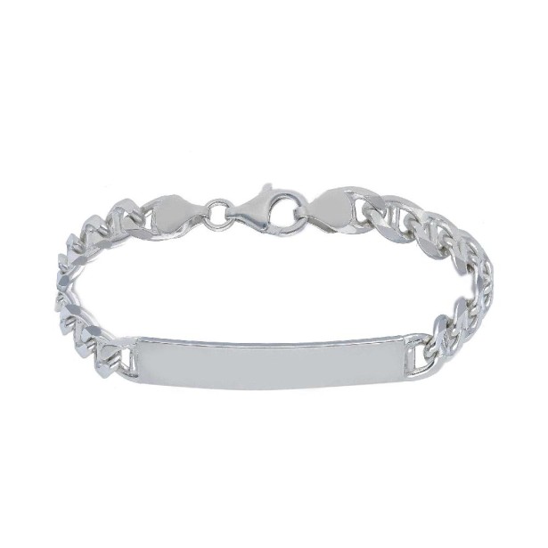 Bracciale targa traversino in argento 925/ooo