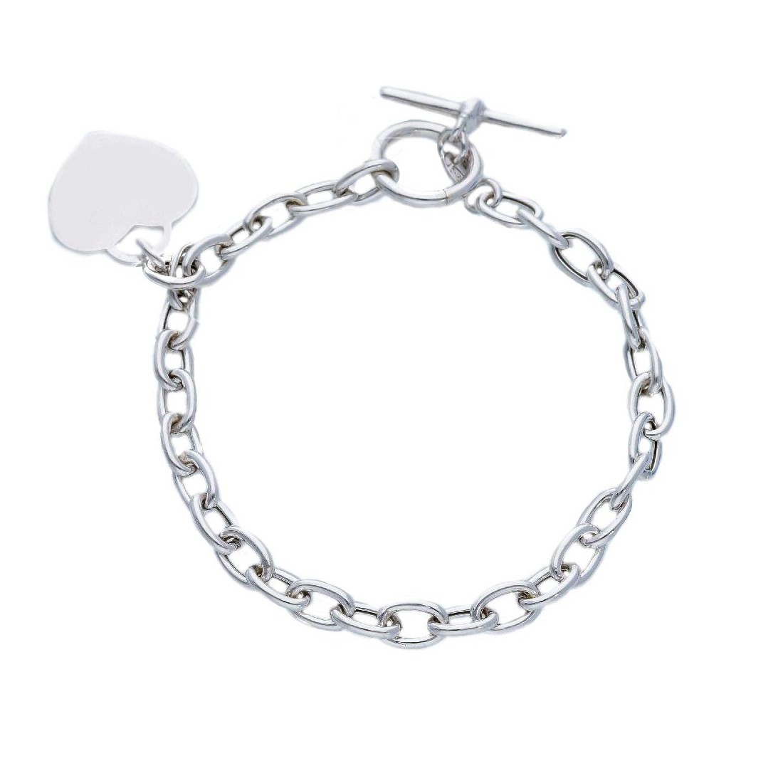 Bracciale in argento 925/°°° con cuore
