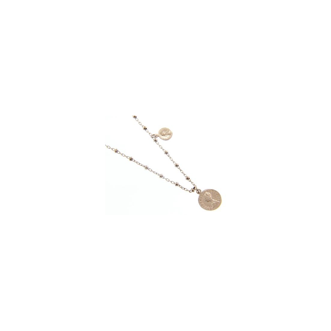 Girocollo in argento 925/ooo con medaglie