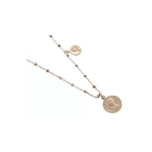 Girocollo in argento 925/ooo con medaglie