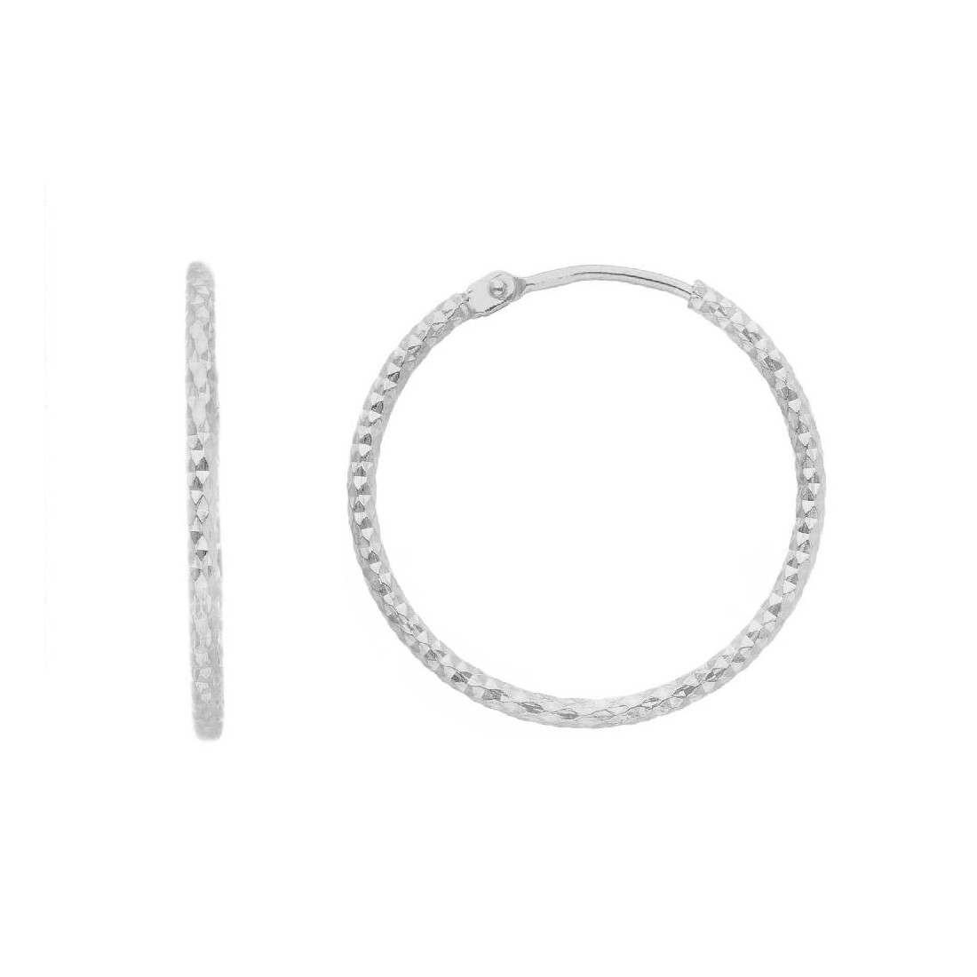 Orecchini cerchio in argento 925/ooo