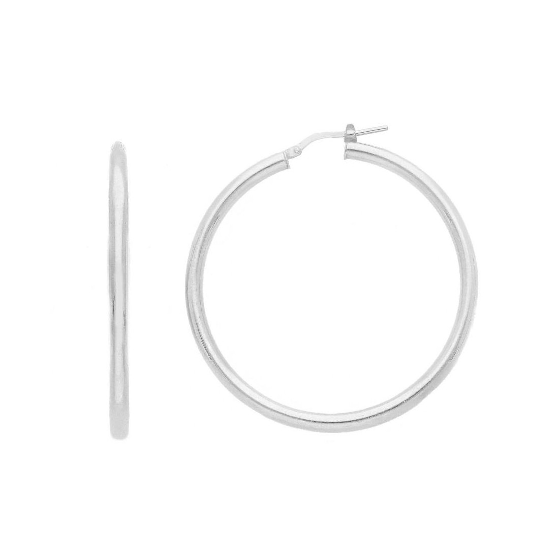 Orecchini cerchio in argento 925/ooo