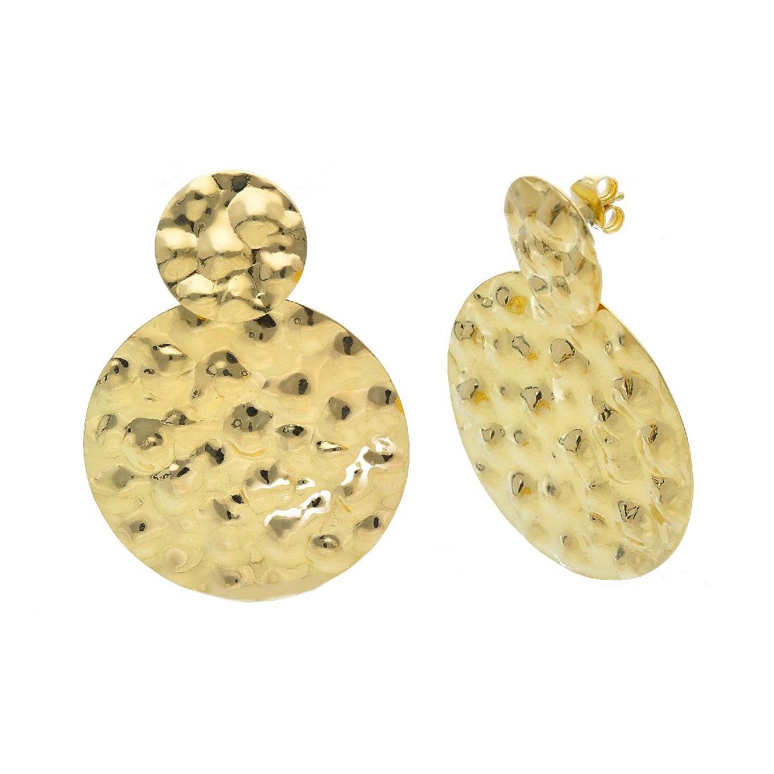 Orecchini pendenti in argento dorato 925/°°°