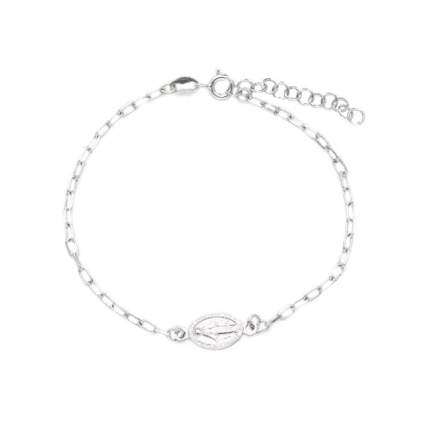 Bracciale in argento 925/ooo con Madonna Miracolosa