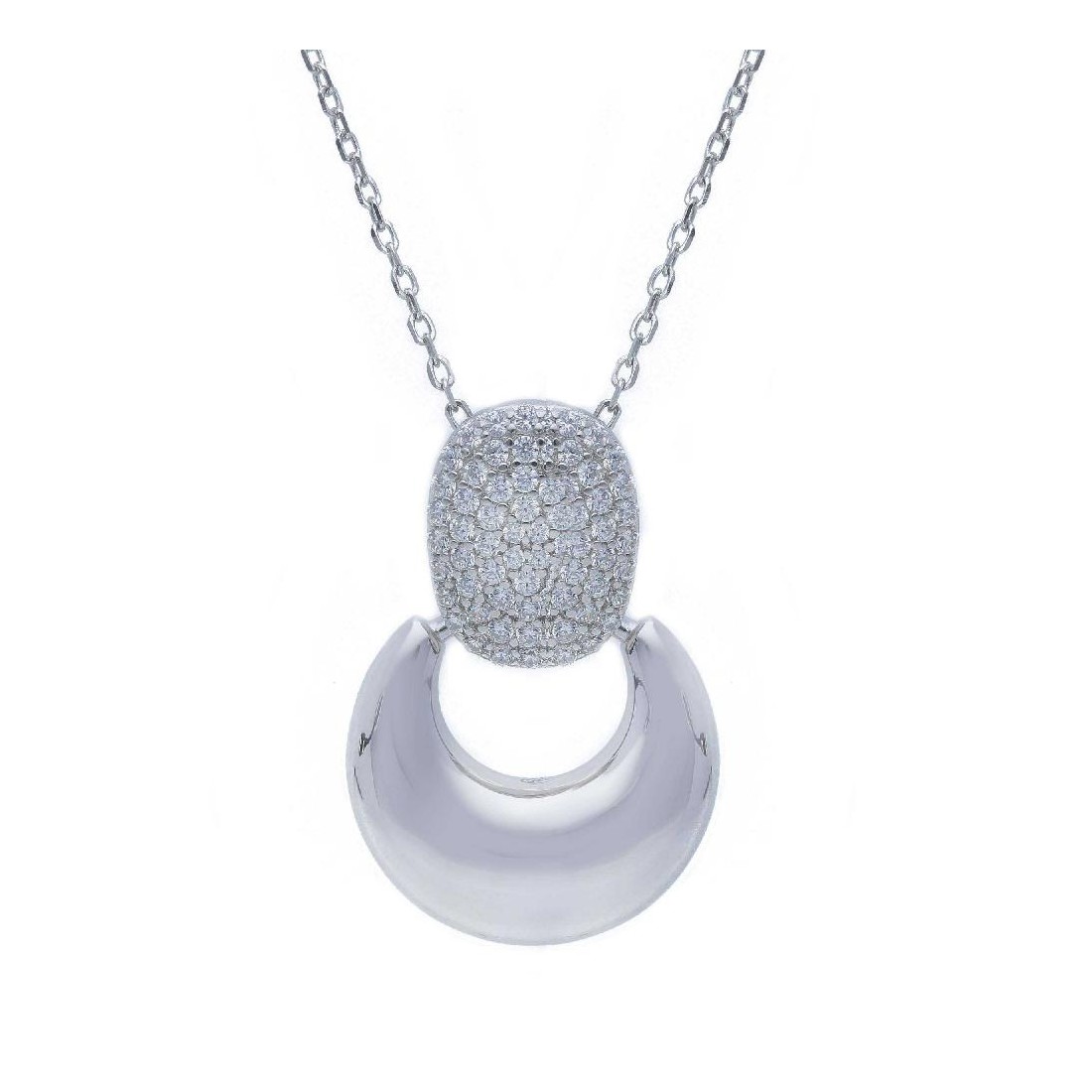 Girocollo in argento 925/ooo e zirconia cubica