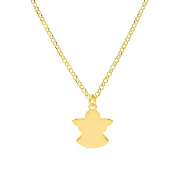 Girocollo in argento dorato 925/ooo con angelo