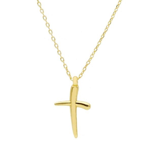 Girocollo in argento dorato 925/ooo con croce
